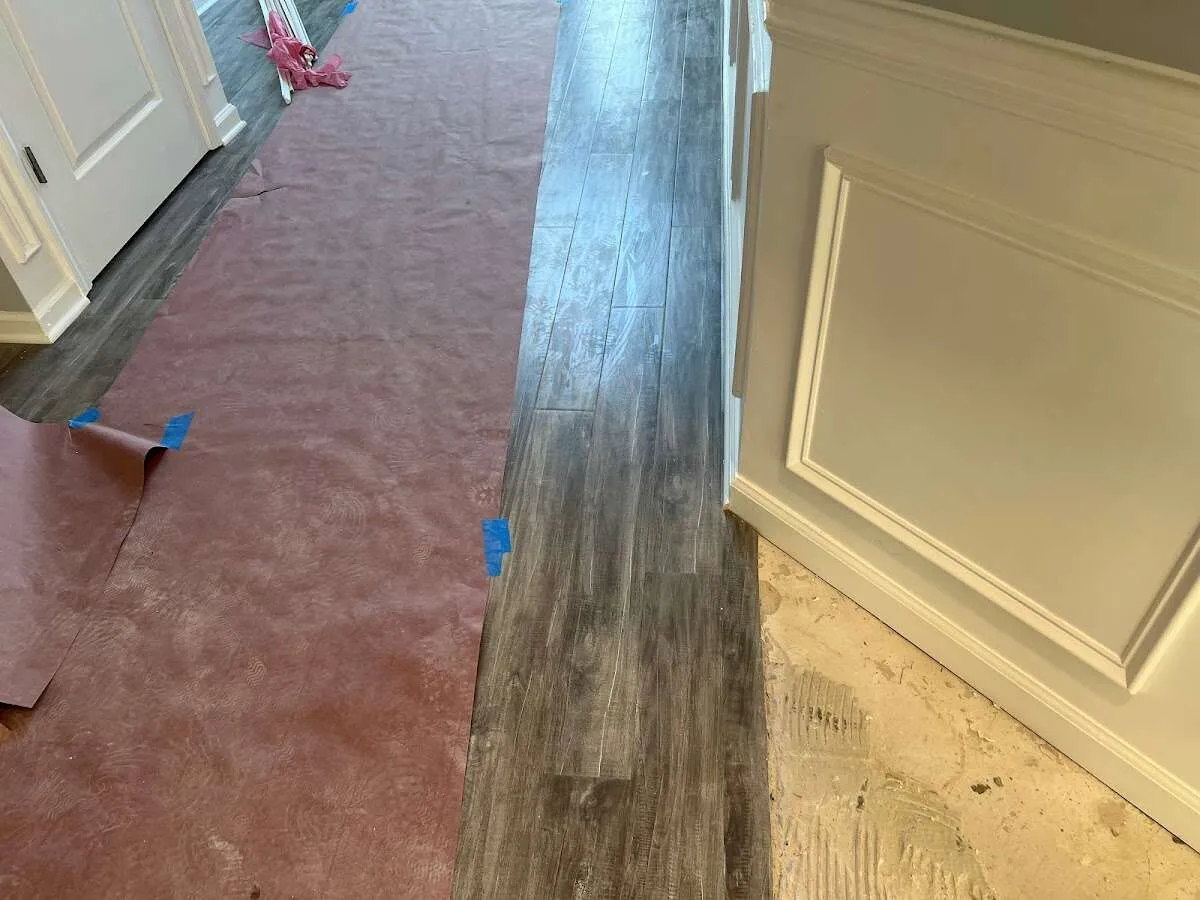 Completed marble shower restoration in Haysville